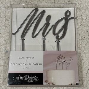 wedding cake topper mr. &